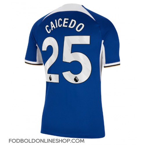 Chelsea Moises Caicedo #25 Hjemmebanetrøje 2023-24 Kortærmet